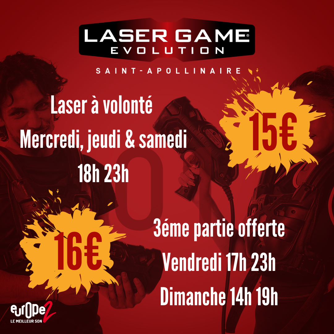 Soirée HORREUR – Laser Game ST APOLLINAIRE